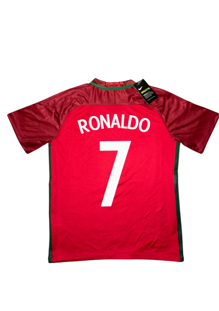 Ronaldo 7 Portugal Home Retro Shirt Field Fashion UK